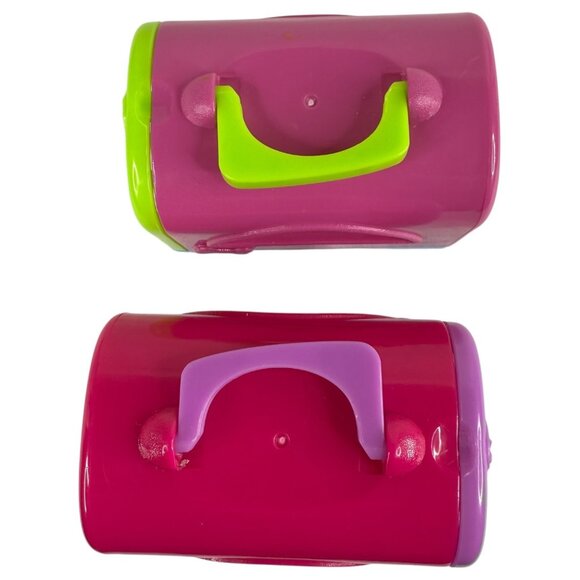2 Disney Junior Puppy Dog Pals Pet Carriers Set Plastic Just Play - Picture 12 of 12